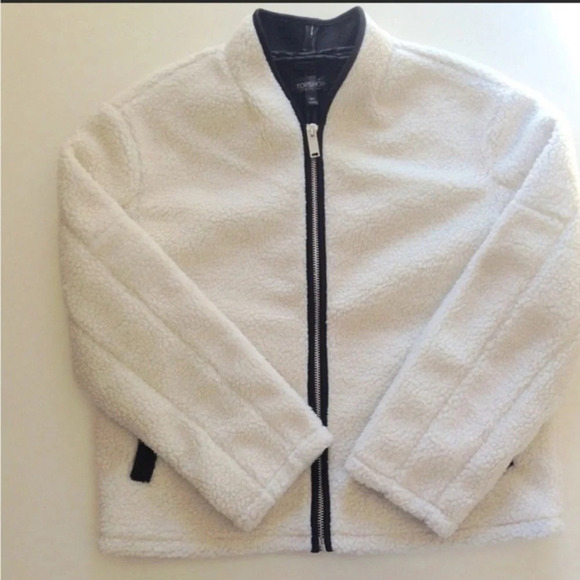 New Creme Sherpa Jacket - Picture 3 of 14